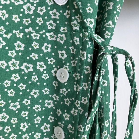 NLW green wrap dress - Picture 2 of 7